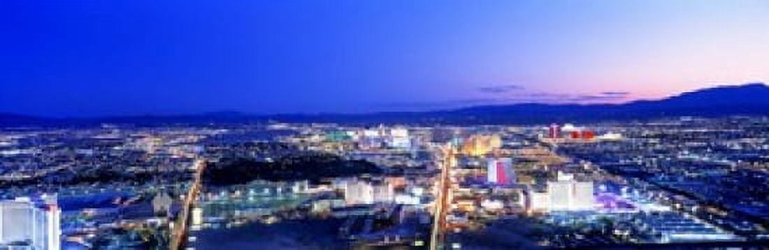 Las Vegas Strip Nevada USA Canvas Art - Panoramic Images (18 x 6)
