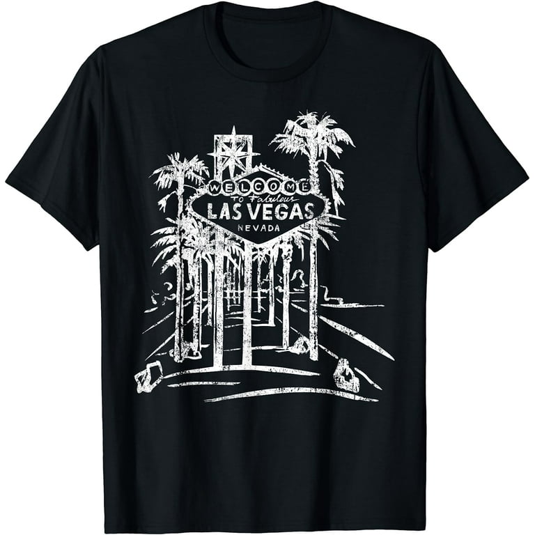 Las Vegas Strip T-Shirt Retro Famous Sign Nevada Souvenir Las Vegas Strip T-Shirt Retro Famous Sign Nevada Souvenir