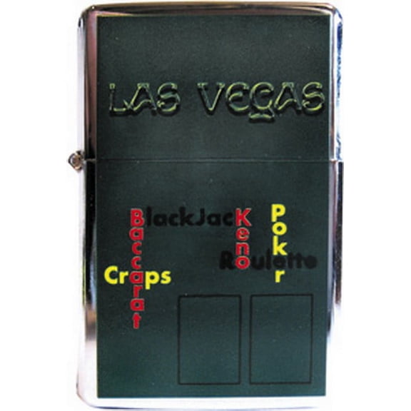Las Vegas Table Games Refillable Metal Lighter ZP-0336