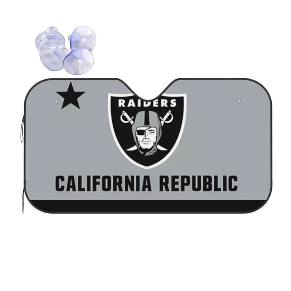 Las_Vegas Team Custom Car Windshield Sun Visor With Suction Cup Anti-Ultraviolet Sunshade Accessories Car Heat Insulation American Football Fan Gift Suitable For Most Models