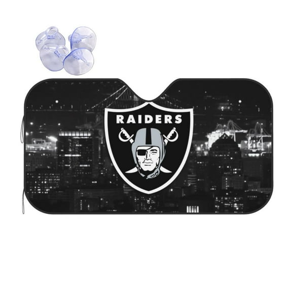 Las_Vegas Team Custom Car Windshield Sun Visor With Suction Cup Anti-Ultraviolet Sunshade Accessories Car Heat Insulation American Football Fan Gift Suitable For Most Models