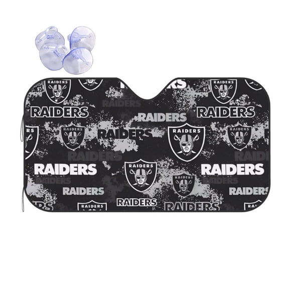 Las_Vegas Team Custom Car Windshield Sun Visor With Suction Cup Anti-Ultraviolet Sunshade Accessories Car Heat Insulation American Football Fan Gift Suitable For Most Models