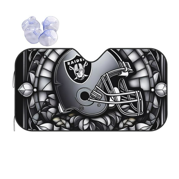 Las_Vegas Team Custom Car Windshield Sun Visor With Suction Cup Anti-Ultraviolet Sunshade Accessories Car Heat Insulation American Football Fan Gift Suitable For Most Models
