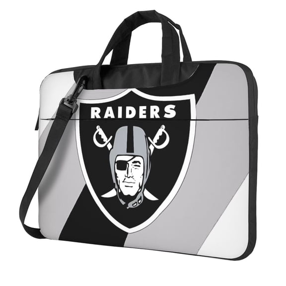 Las_Vegas Team Customized Ultra-Thin Portable Single-Shoulder Laptop Bag 14in/15.6in Shockproof Soft Lining Double Zipper Computer Bag Three-Layer Storage Space