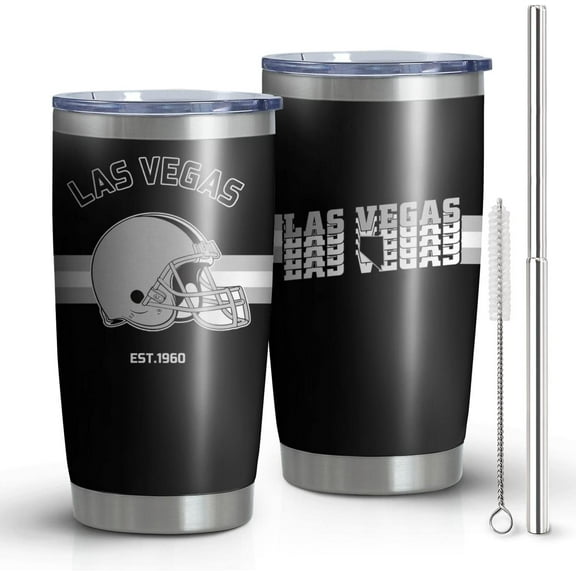 Las Vegas Tumbler Cup - Las Vegas Gifts for Men - 20 OZ Insulated Stainless Steel Coffee Travel Mug with Lid and Straw