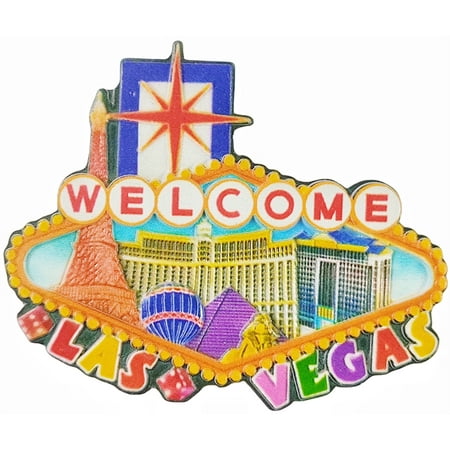 Las Vegas USA 3D Fridge Magnet Souvenir Gift,Resin Handmade Las Vegas Refrigerator Magnet Home Decoration Collection