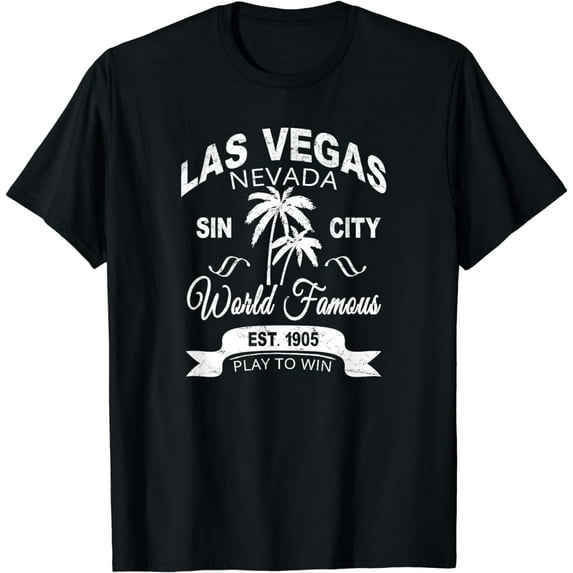 Las Vegas Vintage Retro Distressed Souvenir Vacation T-Shirt