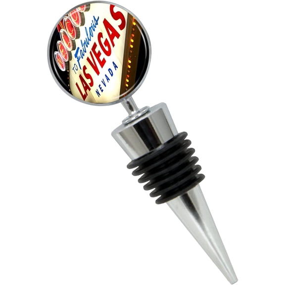 Las Vegas Wine Bottle Stopper In Gift Box, Perfect For House Warming Gift