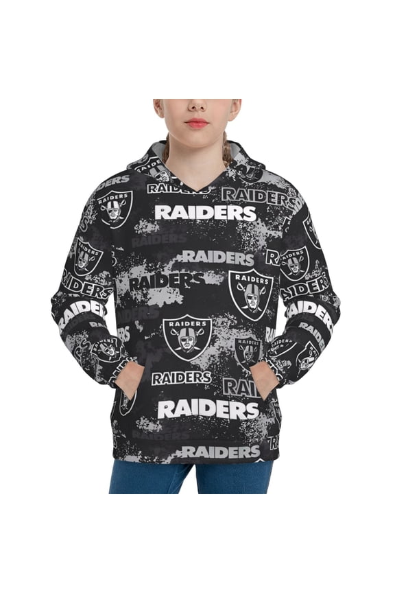 Youth Long-Sleeved Hooded Sweatshirt, Soft Hooded Pullover For Bo_ys And Gi_rls, Sportswear For Sch_ool Games, Gift For Football Fans (7-12Years)