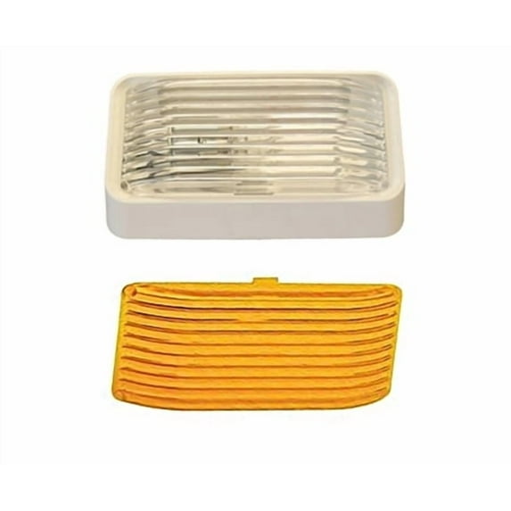 Lasalle Bristol-LaSalle Bristol GSAM4017 RV Porch Light With Clear And Amber Lenses - Without Switch