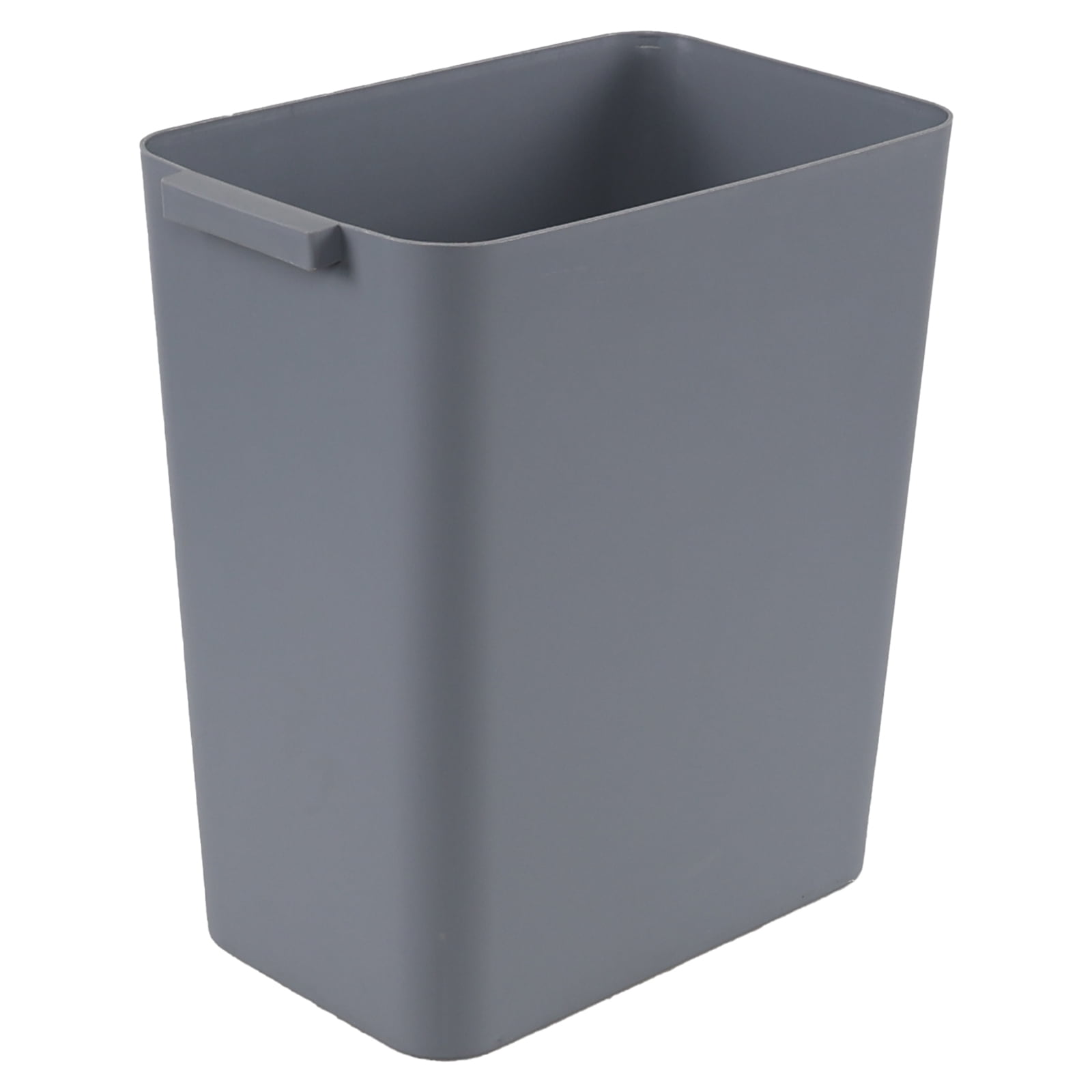 Lasbily 3-Pack 4.5 Gallon Plastic Rectangular Wastebasket, Slim Bathroom Trash Can, Gray