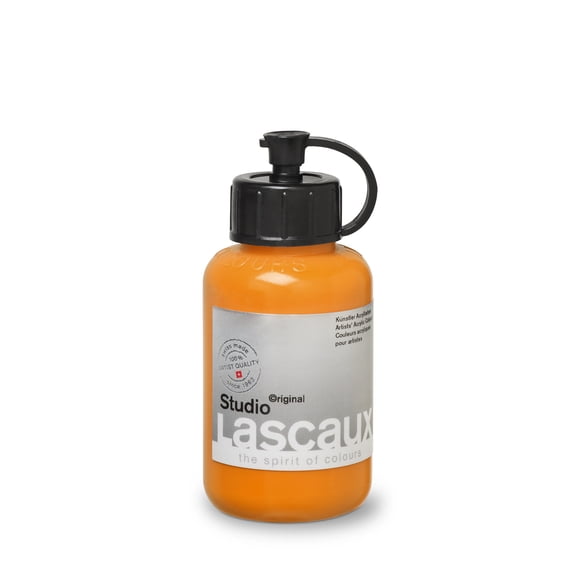 Lascaux 2.87 oz Permanent Yellow Deep Satin Acrylic Art Paint