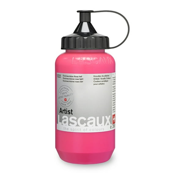 Lascaux Artist Acrylic, 390ml Bottle, Permanent Rose Light