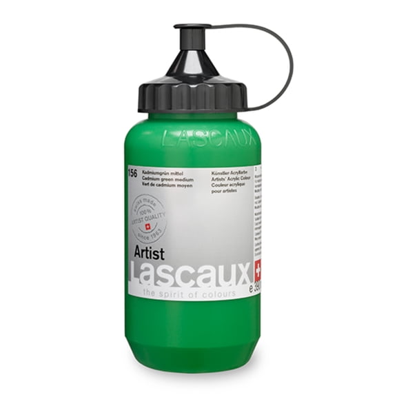 Lascaux Artist Acrylic, 390ml Tube, Cadmium Green Medium