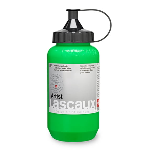 Lascaux Artist Acrylic, 390ml Tube, Cadmium Green Yellow