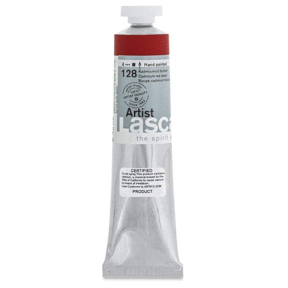 Lascaux Artist Acrylics - Cadmium Red Deep, 45 ml tube