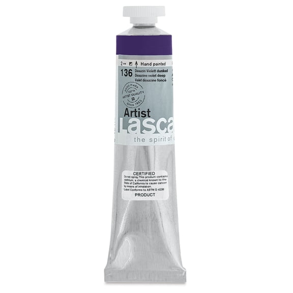 Lascaux Artist Acrylics - Dioxazine Violet Deep, 45 ml tube