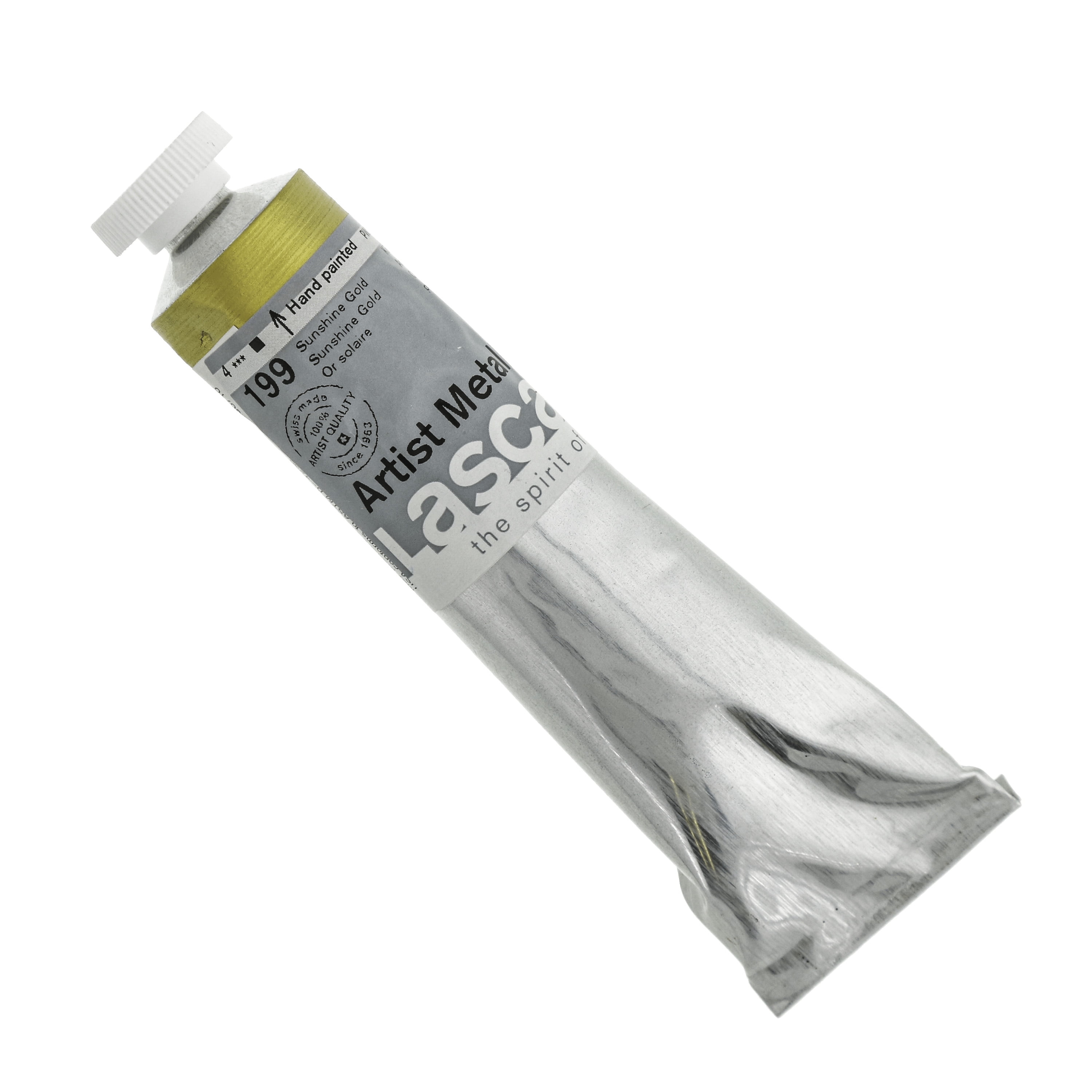 Lascaux Artist Acrylic, 45ml Tube, Metallic Sunshine Gold