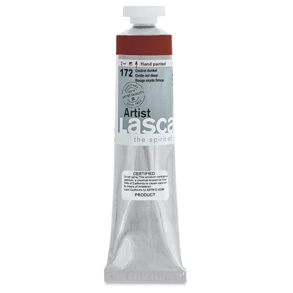Lascaux Artist Acrylics - Oxide Red Deep, 45 ml tube