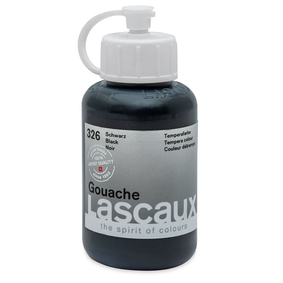Lascaux Gouache, 85ml, Black