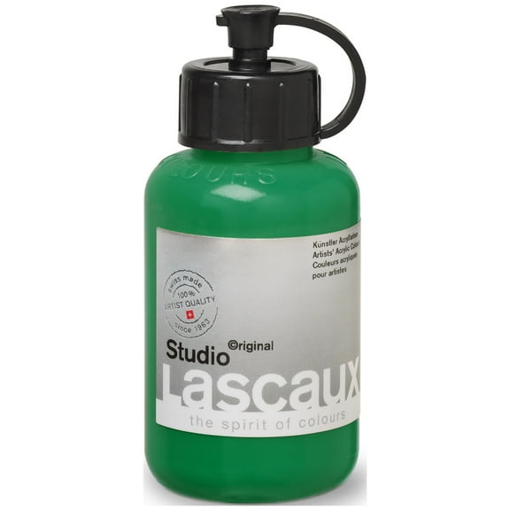 Lascaux Studio Acrylic, 85ml Bottle, Permanent Green Deep