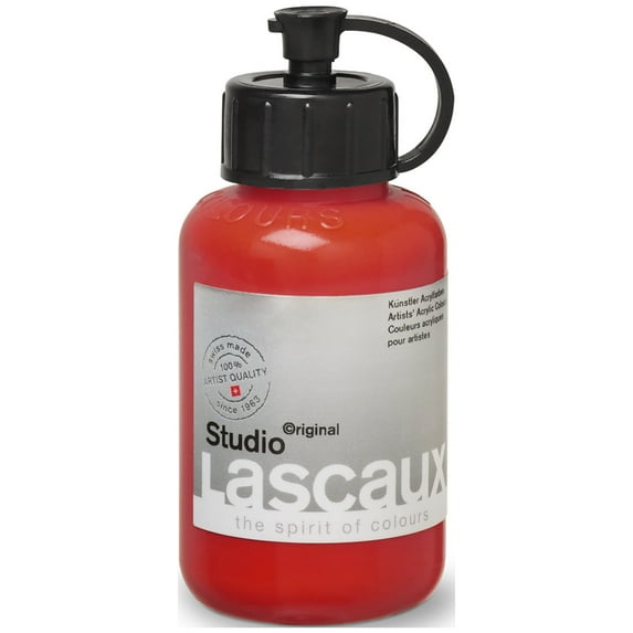 Lascaux Studio Acrylic, 85ml Bottle, Permanent Red Deep