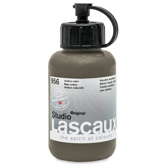 Lascaux Studio Acrylics - Raw Umber, 85 ml bottle