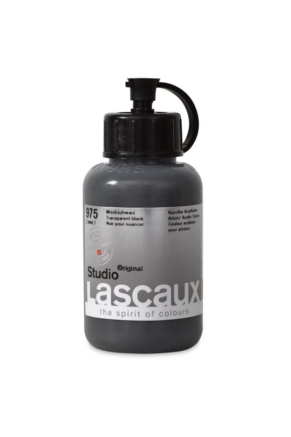 Studio Acrylics - Transparent Black, 85 ml bottle