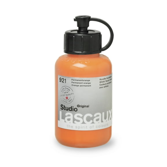 Lascaux Studio Acrylics - Permanent Orange, 85 ml  bottle