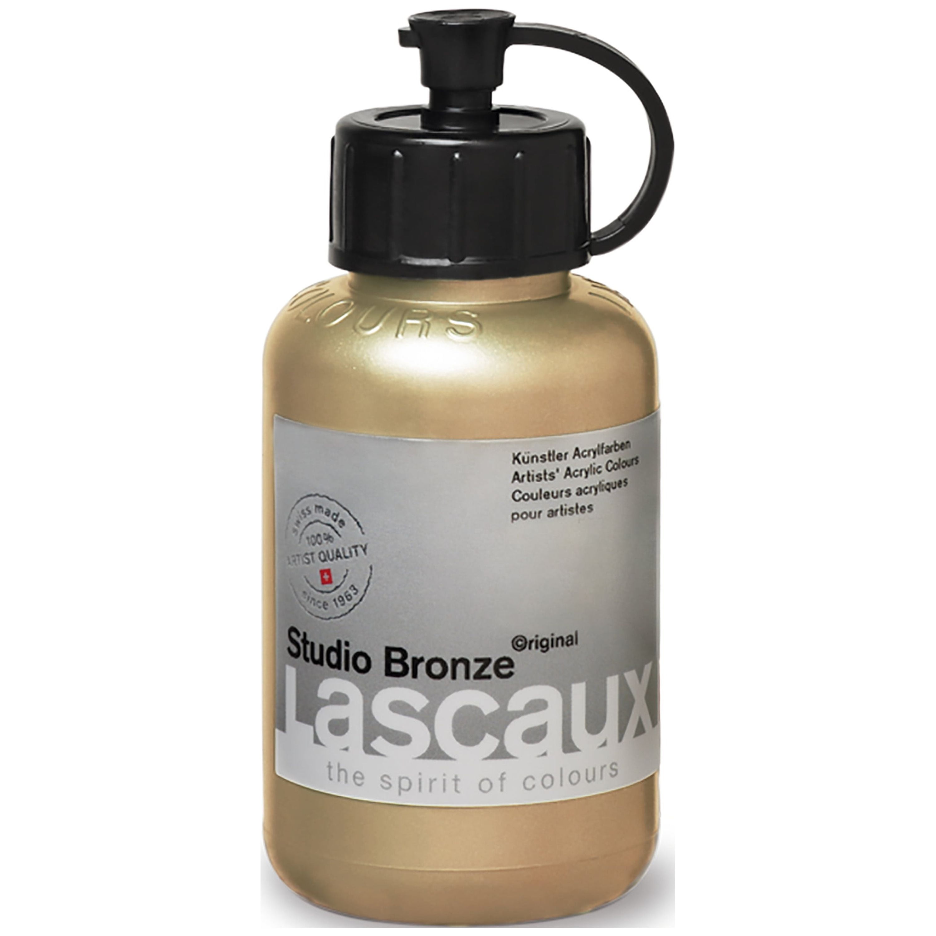 Lascaux Studio Bronze Acrylic, 85ml Bottle, Pale Gold