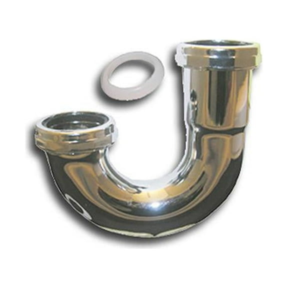 Lasco 03-3507 Kitchen Drain J-Bend, Chrome Plated Brass, 1-1/2 In. OD - Quantity 6
