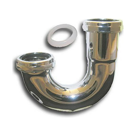 Lasco 03-3513 Kitchen Drain J-Bend, Chrome-Plated Brass, 1-1/2 In. O.D. - Quantity 6