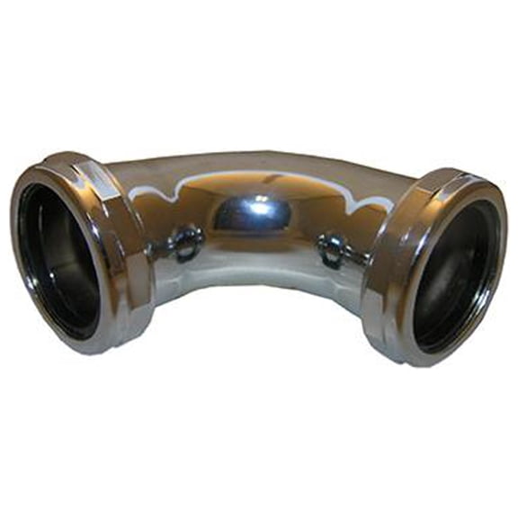 Lasco 03-3863 Pipe Fitting, Ell, 45-Degree, Slip Joint Elbow Ends, Chrome-Plated Brass, 1-1/2 In. - Quantity 6