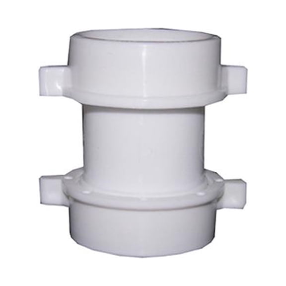 Lasco 03-4271 Lavatory/Kitchen Drain Coupling, White PVC, 3-1/2 In. - Quantity 6