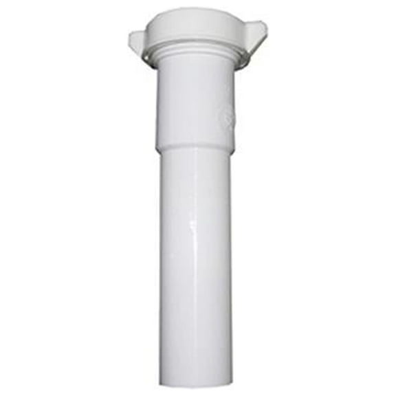 Lasco 03-4345 Lavatory Drain Extension, White PVC, 1-1/4 In. Tube x 12 In. - Quantity 6