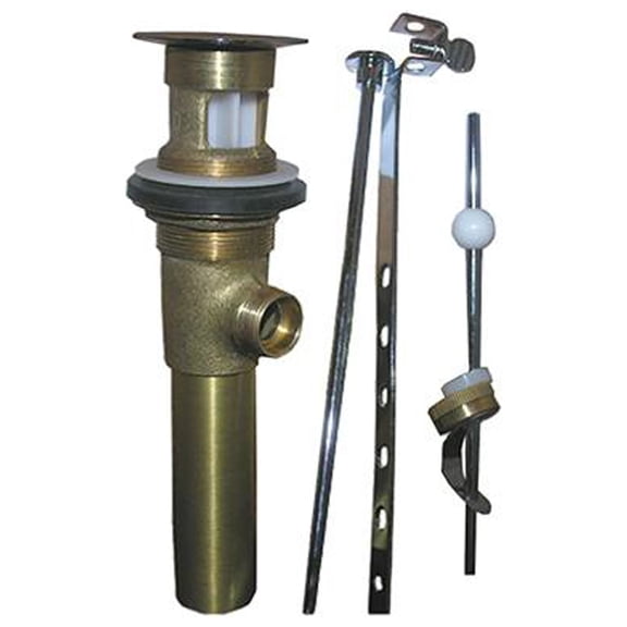 Lasco 03-4621 Lavatory Pop Up Drain Assembly With Lift Rod, 1-1/4 O.D. x 8-1/2-In. - Quantity 5