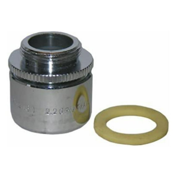 Lasco 09-1045 Faucet Aerator, Chrome, 2.2 GPM, 11/16-27 Male Thread - Quantity 1