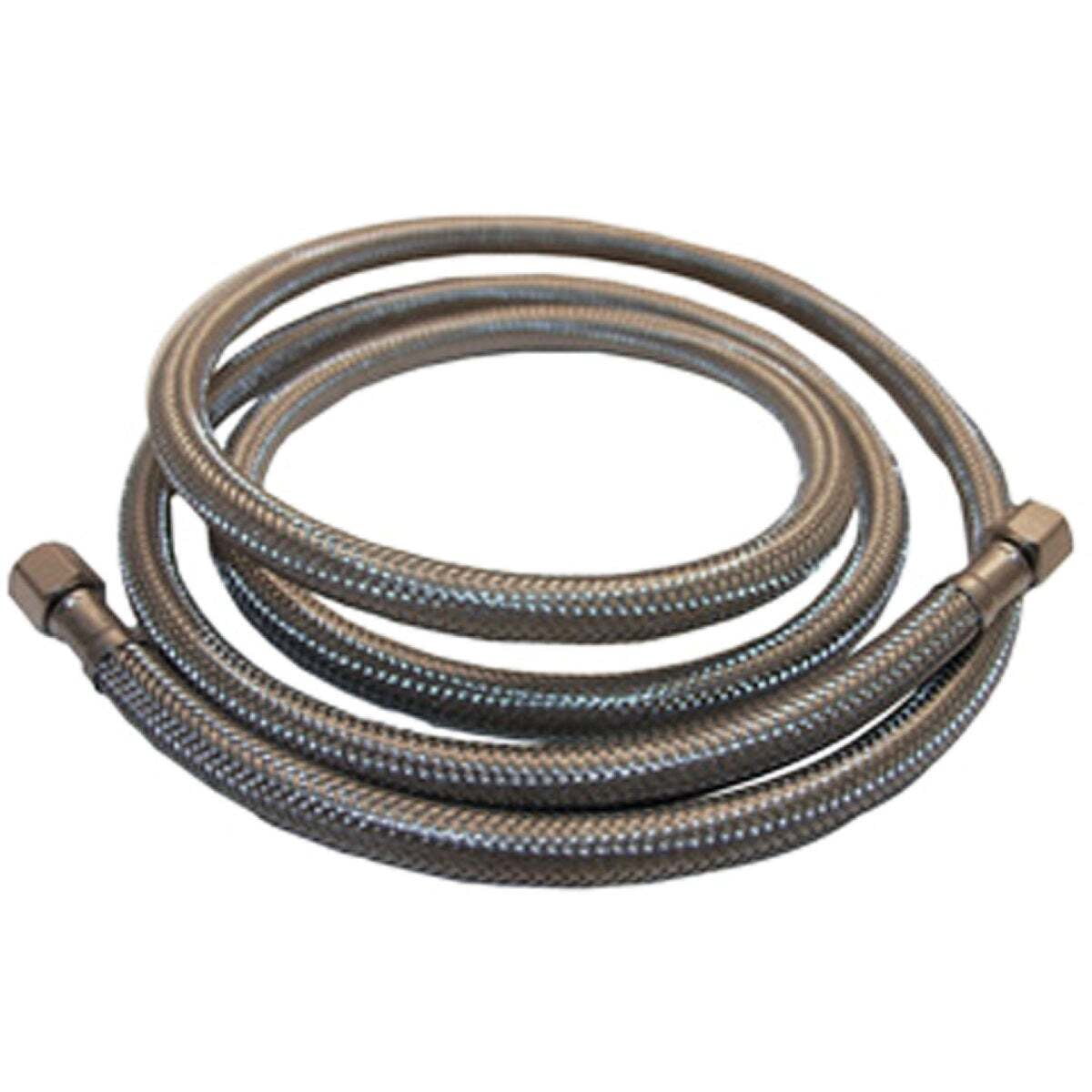 Larsen Supply Lasco 1/4 In. x 1/4 In. x 20 Ft. Length Braided Supply Ice Maker Connector Hose — Garden & Landscape Use, Standard Connection