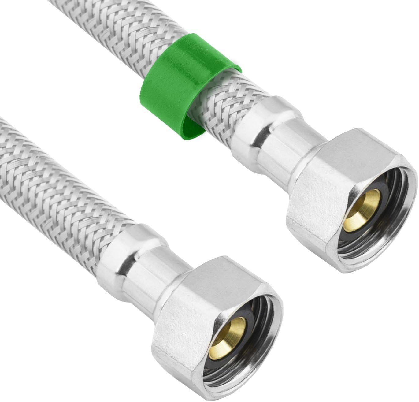 Lasco 100409 " IPS x " IPS x 9" SS Braided Flex Water Supply Connector