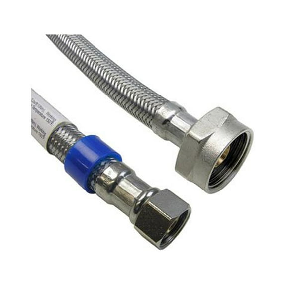 Lasco 10-0621 Toilet Connector, Stainless-Steel, 3/8 In. Compression x 7/8 In. Ballcock x 20 In. - Quantity 10