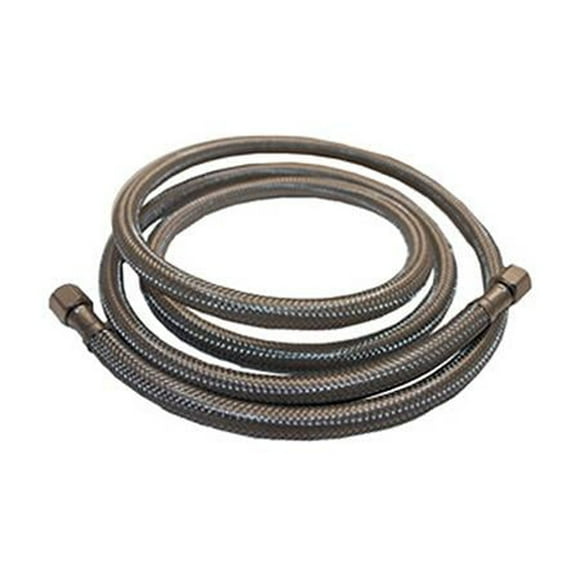 Lasco 10-0954 Stainless Steel Ice Maker Connector, 1/4 x 1/4 x 120 In. - Quantity 5