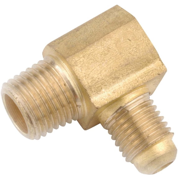 3/8" Flare x 3/8" Male Pipe Thread Brass Flare Elbow Lead Free Complia, Pack of 10