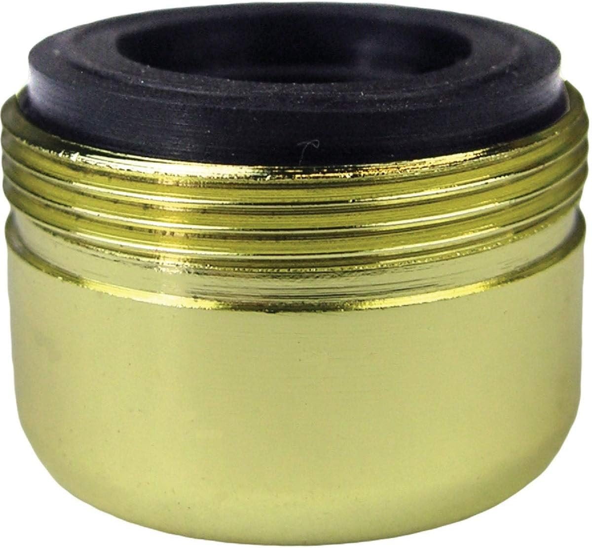 Larsen Supply Dual Thread Aerator - 2.2 GPM Water Saver, Brass Finish - 1 Each