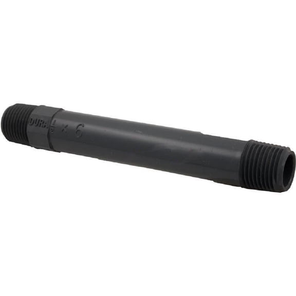 Lasco 205-060 0.5" MPT x 6" Schedule 80 Pool & Spa Nipple Fitting