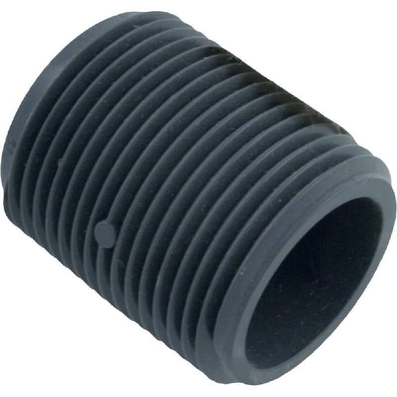 LASCO 210-015 Schedule 80 PVC Nipple, 1 in. MPT x 1-1/2 in., 630 PSI