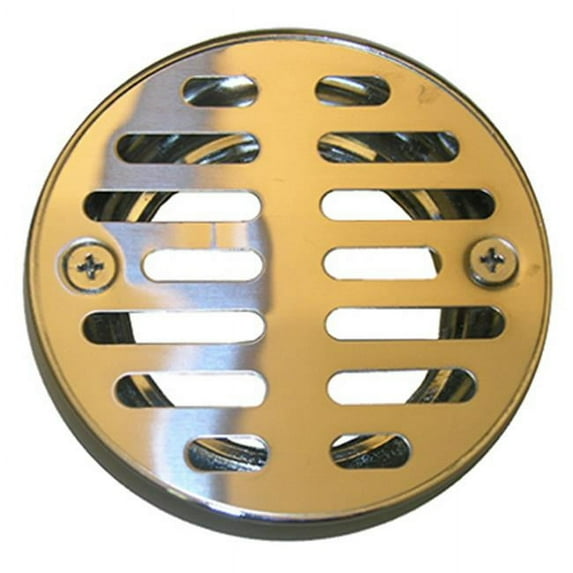 Lasco 3-1/4 In. Chrome Plated Grill Shower Drain Strainer 03-1243