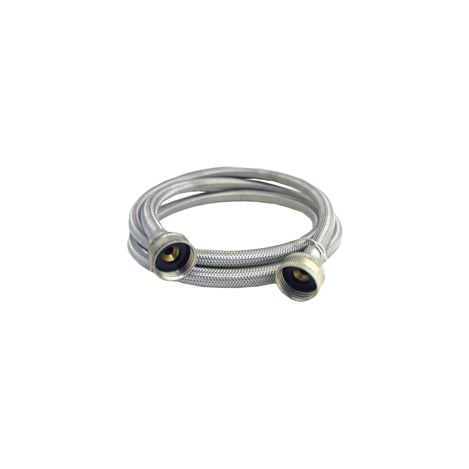 Lasco Fittings Washing Machine Hose - 3/4 In. FHT x 3/4 In. FHT, 4 Ft., Braided Stainless Steel