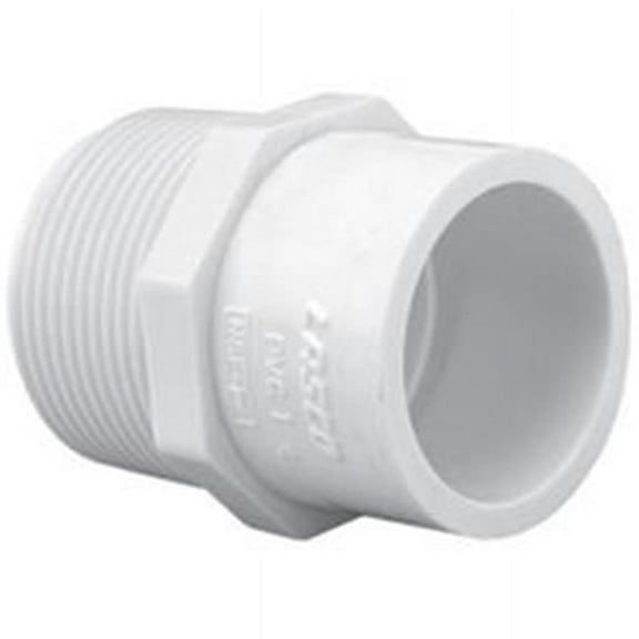 Manufacturer Varies PVC Reducer, MNPT x Socket, 1/2 in x 3/4 in Pipe Size 436074