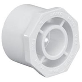 PVC Reducing Bushing, Spigot x Socket, 2 in x 1 1/2 in Pipe Size 437251BC