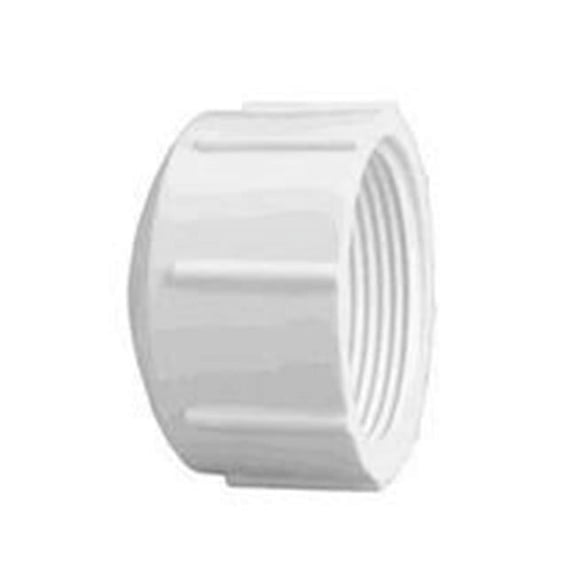 Lasco 448005BC Pipe Cap, 1/2 in, FPT, PVC, White, SCH 40 Schedule